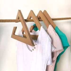 triangle cardboard hanger design